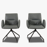 11004 Stuhl LOTTA in Leder Z79 - blue graphite - Stuhl Leder