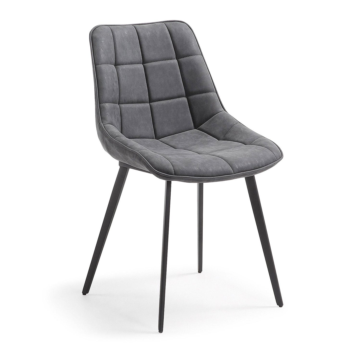 2er Set Stuhl ADAM in Stoff graphite - Sitzdesign