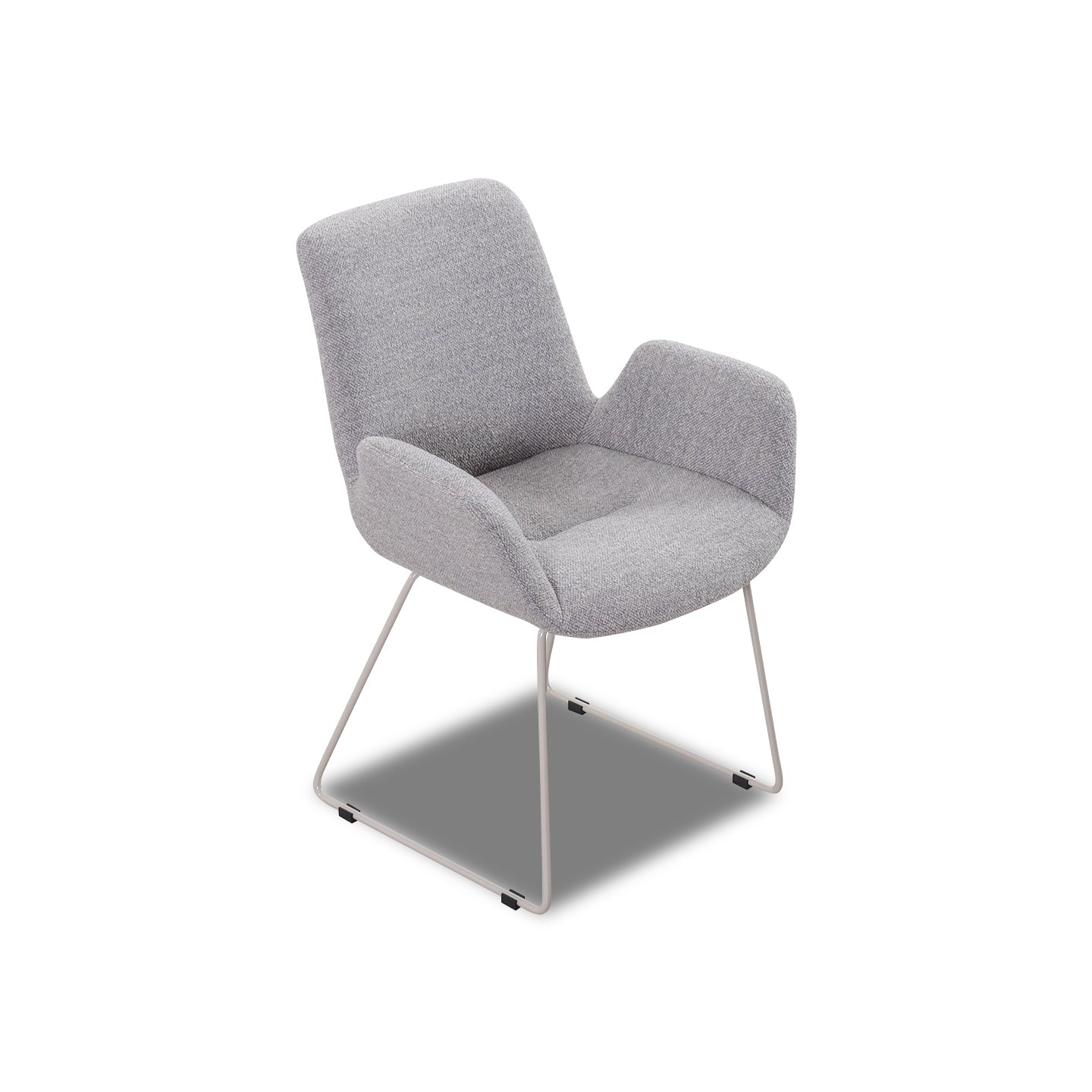 2er Set Stuhl mit Armlehnen LISA in Stoff Manhattan - Sitzdesign