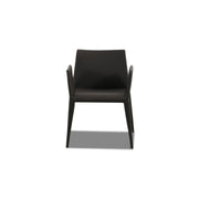 Armstuhl FILE in Leder braun - Stuhl Leder