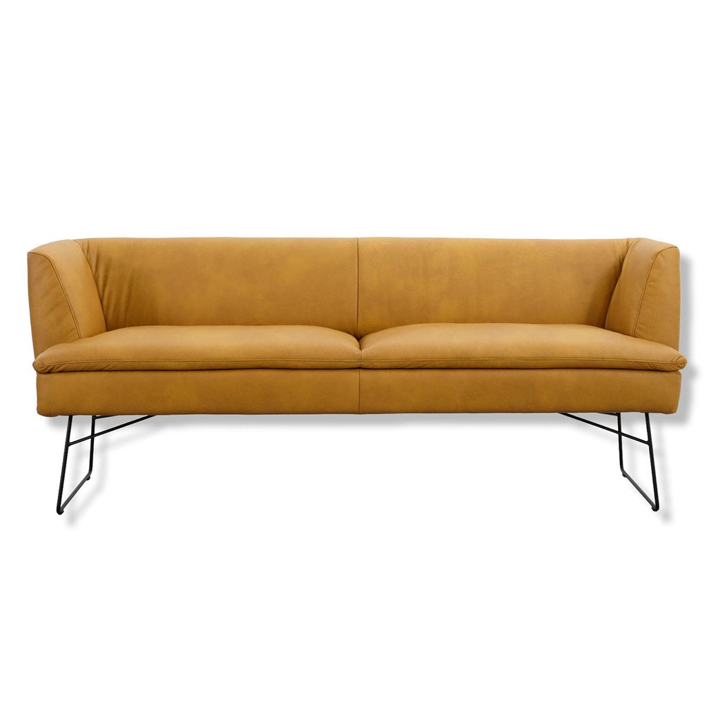 Bank B190 LINEA 11735 in Leder Z69 kurkuma - 220cm - Sitzbank