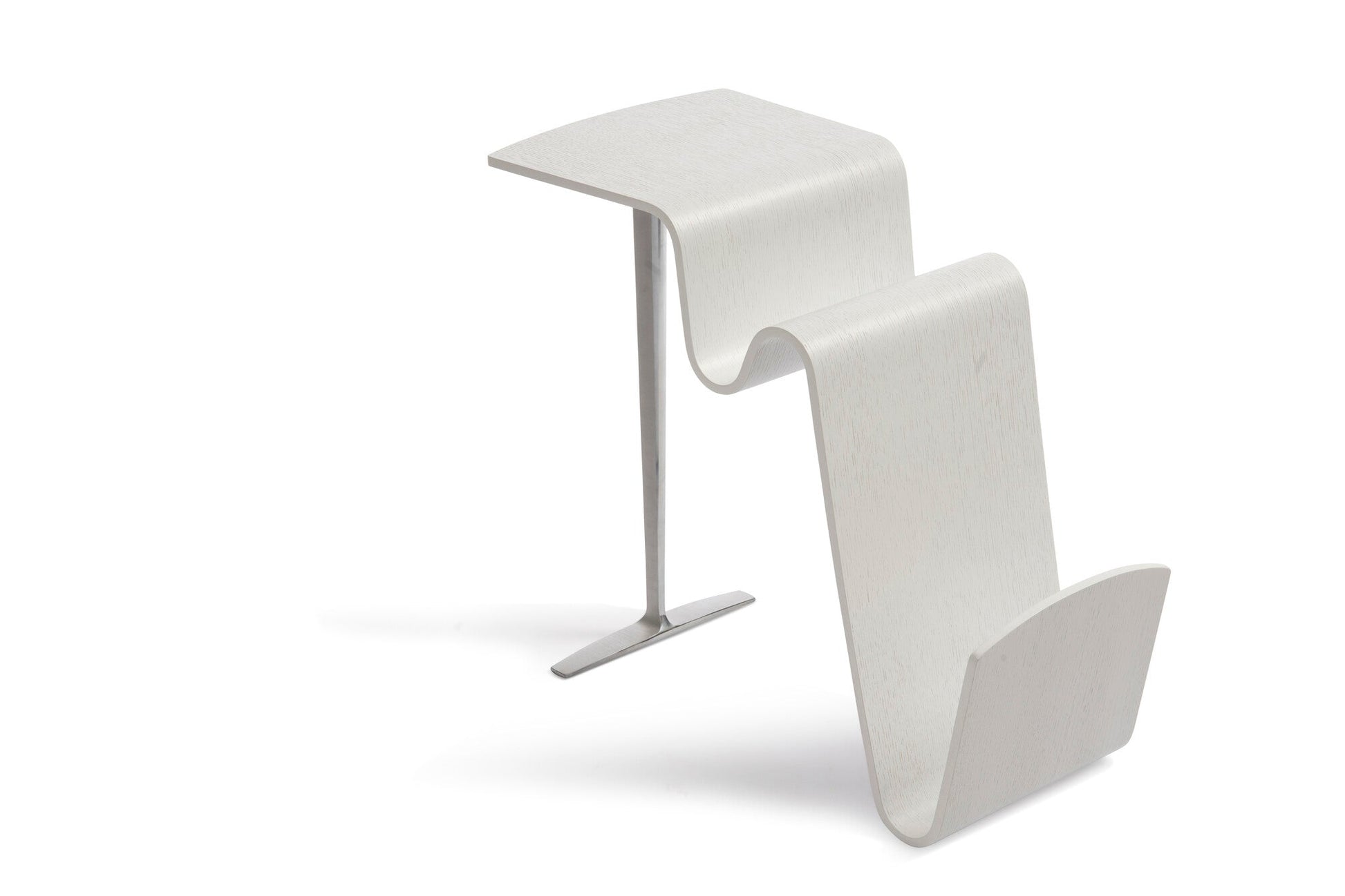 Conform Funco Beistelltisch in Holz Farbe wählbar - Esche weiß - Beistelltisch