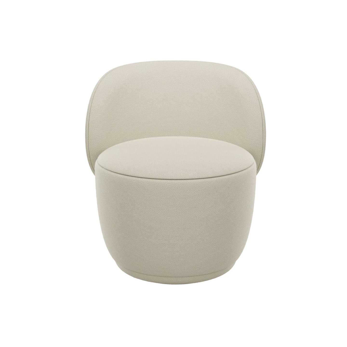 Drehsessel KUON in Stoff Boucla - Beige - Sessel Stoff