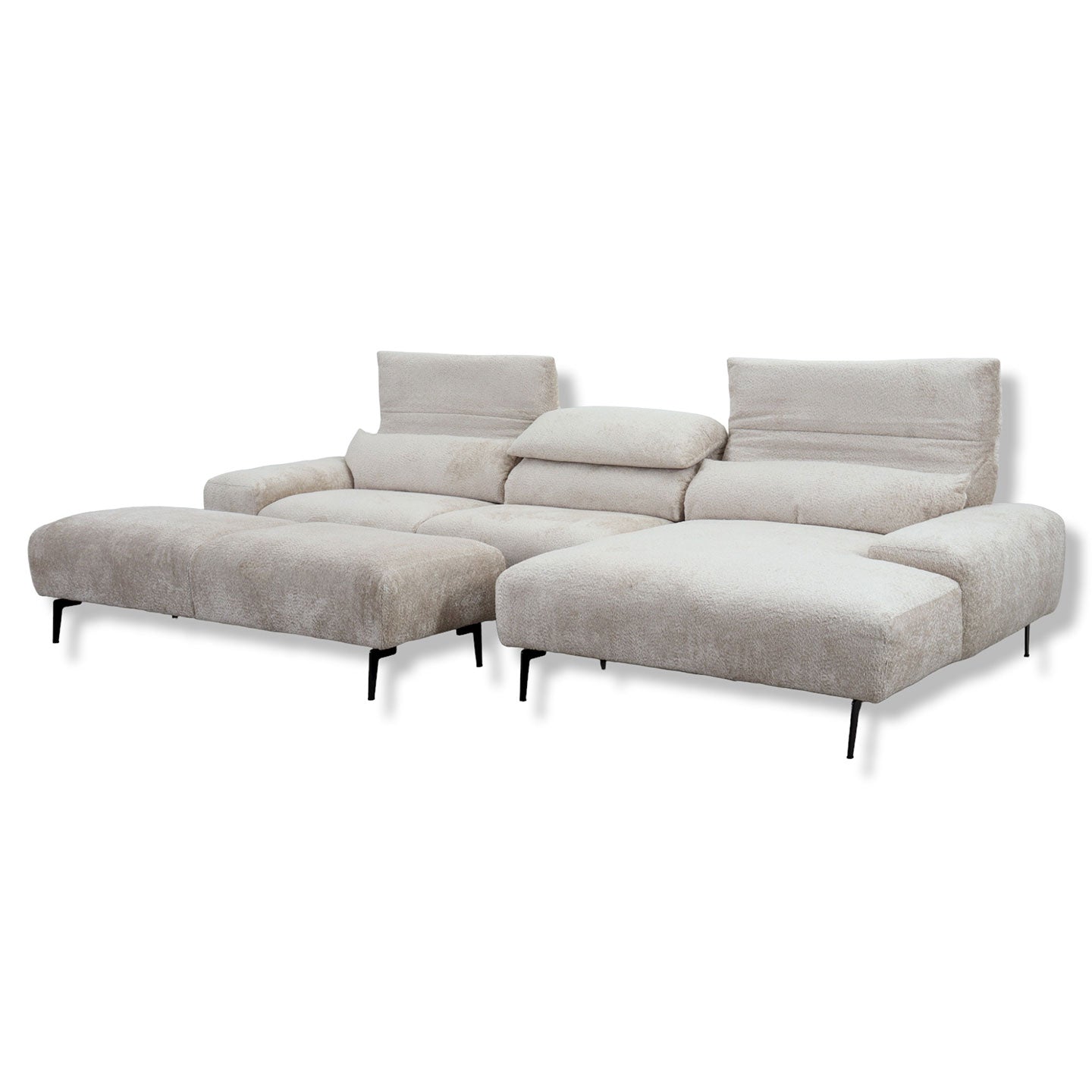 Ecksofa Esmara in Stoff 15.703 natura - Ecksofa Stoff