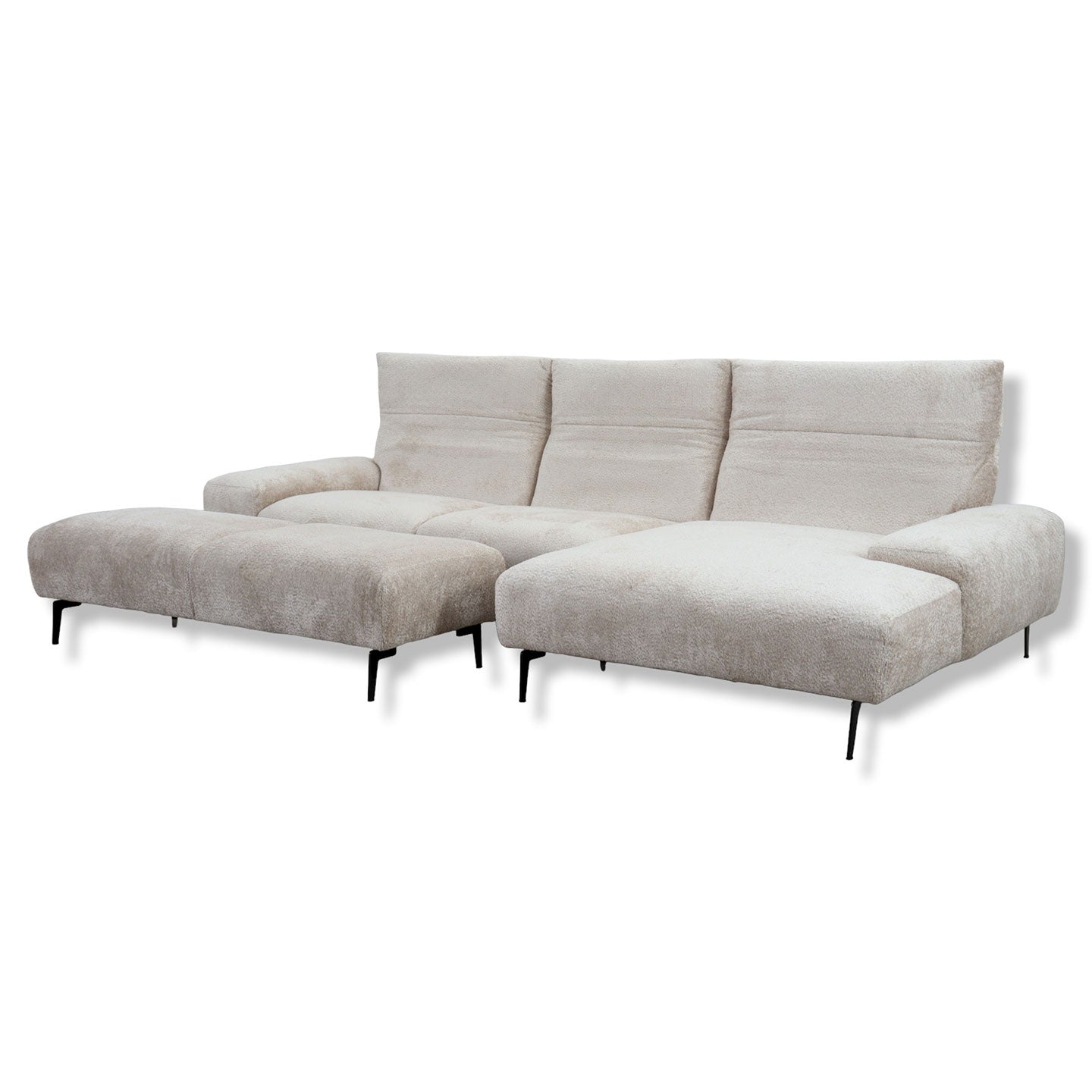Ecksofa Esmara in Stoff 15.703 natura - Ecksofa Stoff