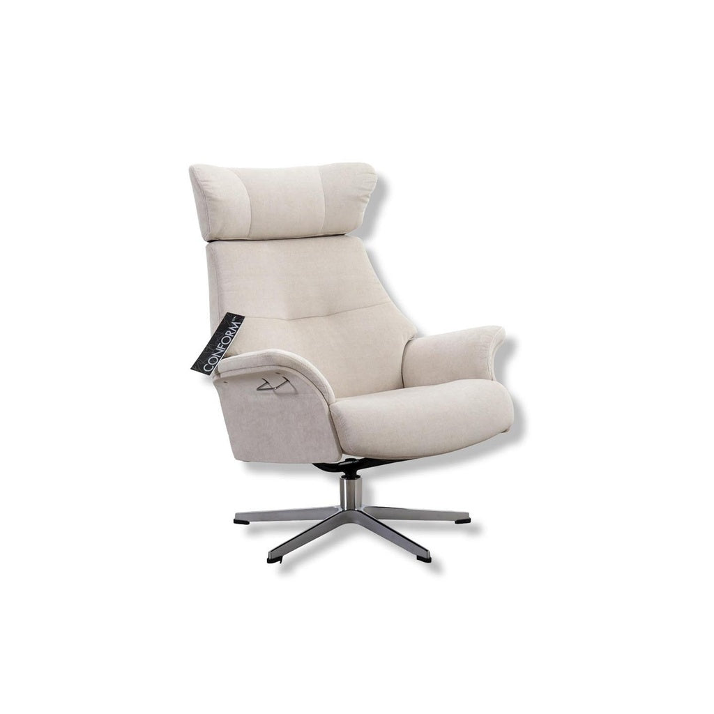 Fernsehsessel Air in Stoff Velvety light beige - Relaxsessel Stoff