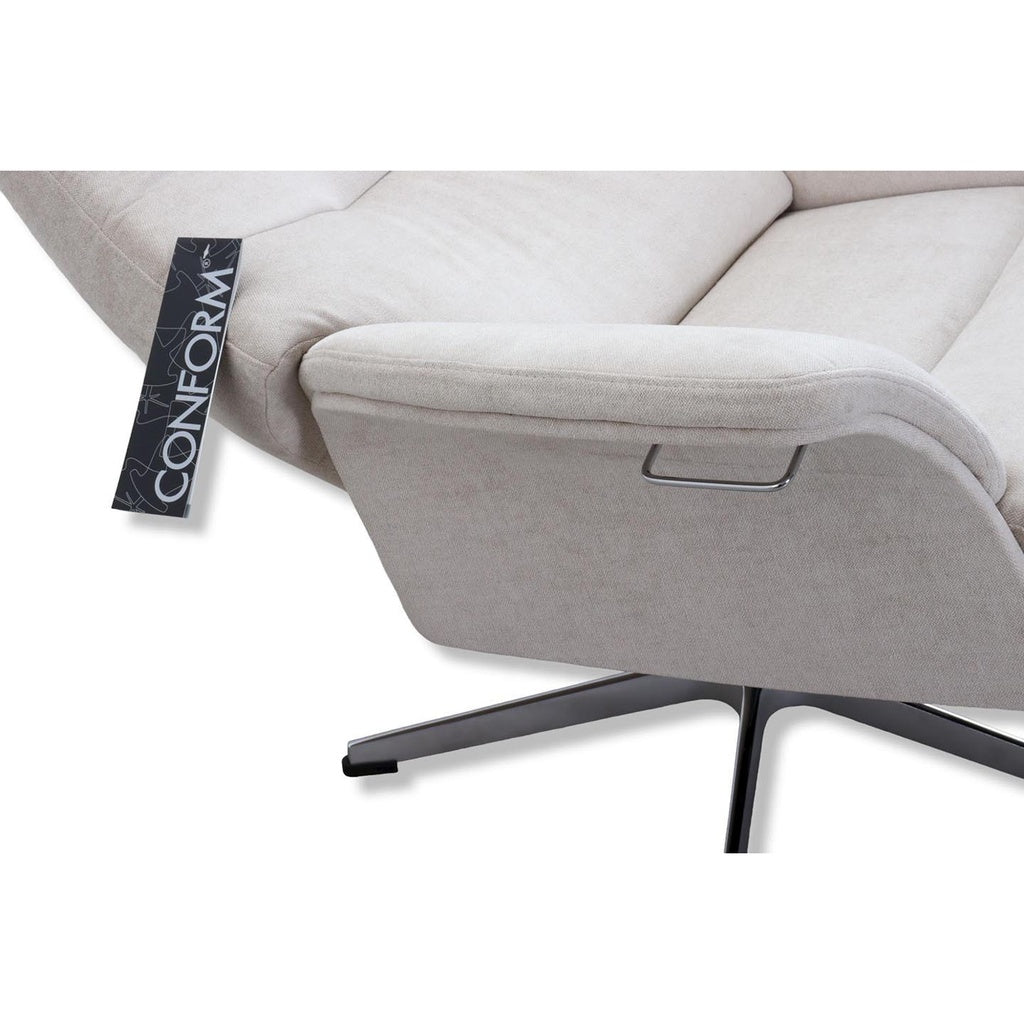 Fernsehsessel Air in Stoff Velvety light beige - Relaxsessel Stoff