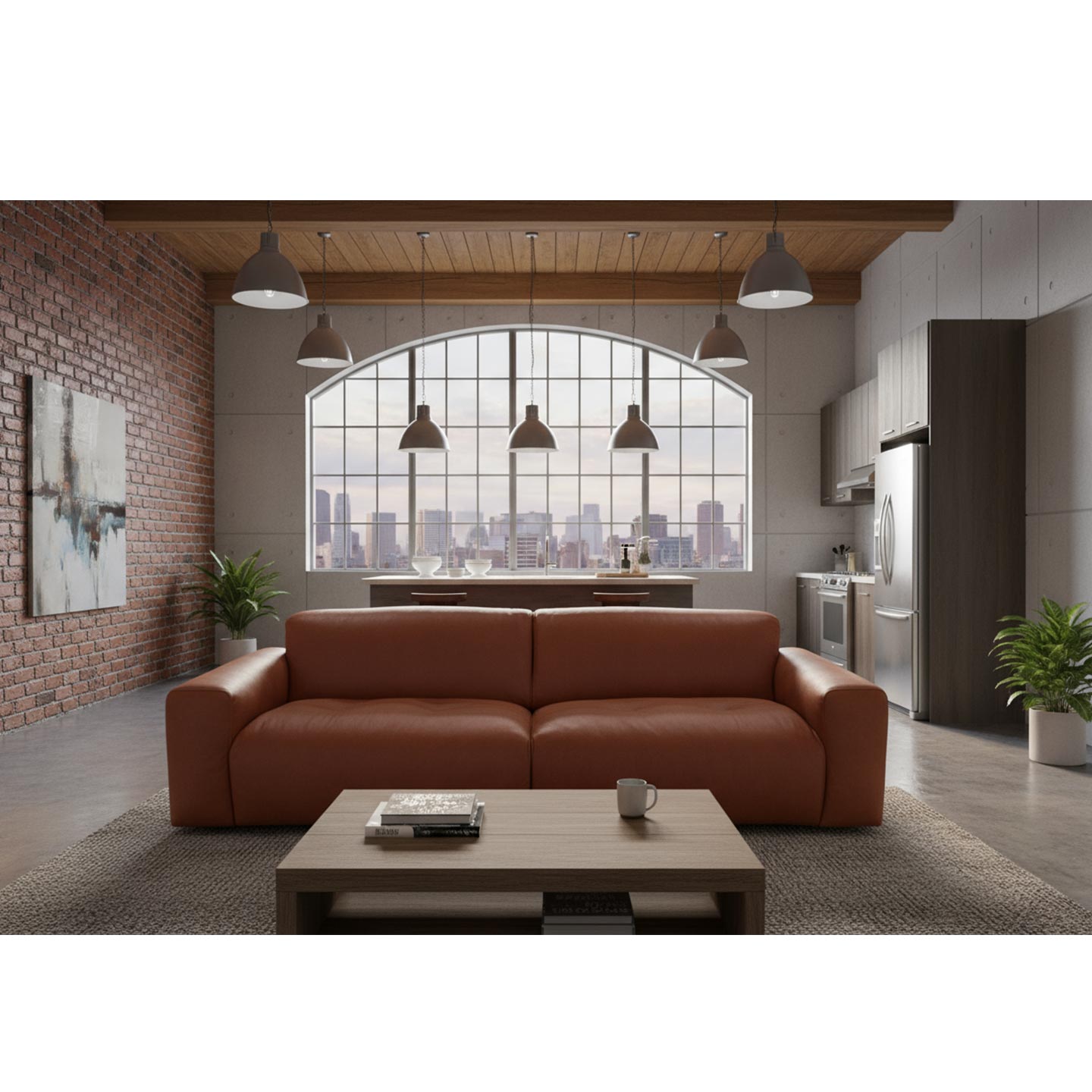 Het Anker Sofa Beaumont in Leder Africa - Sofa Leder