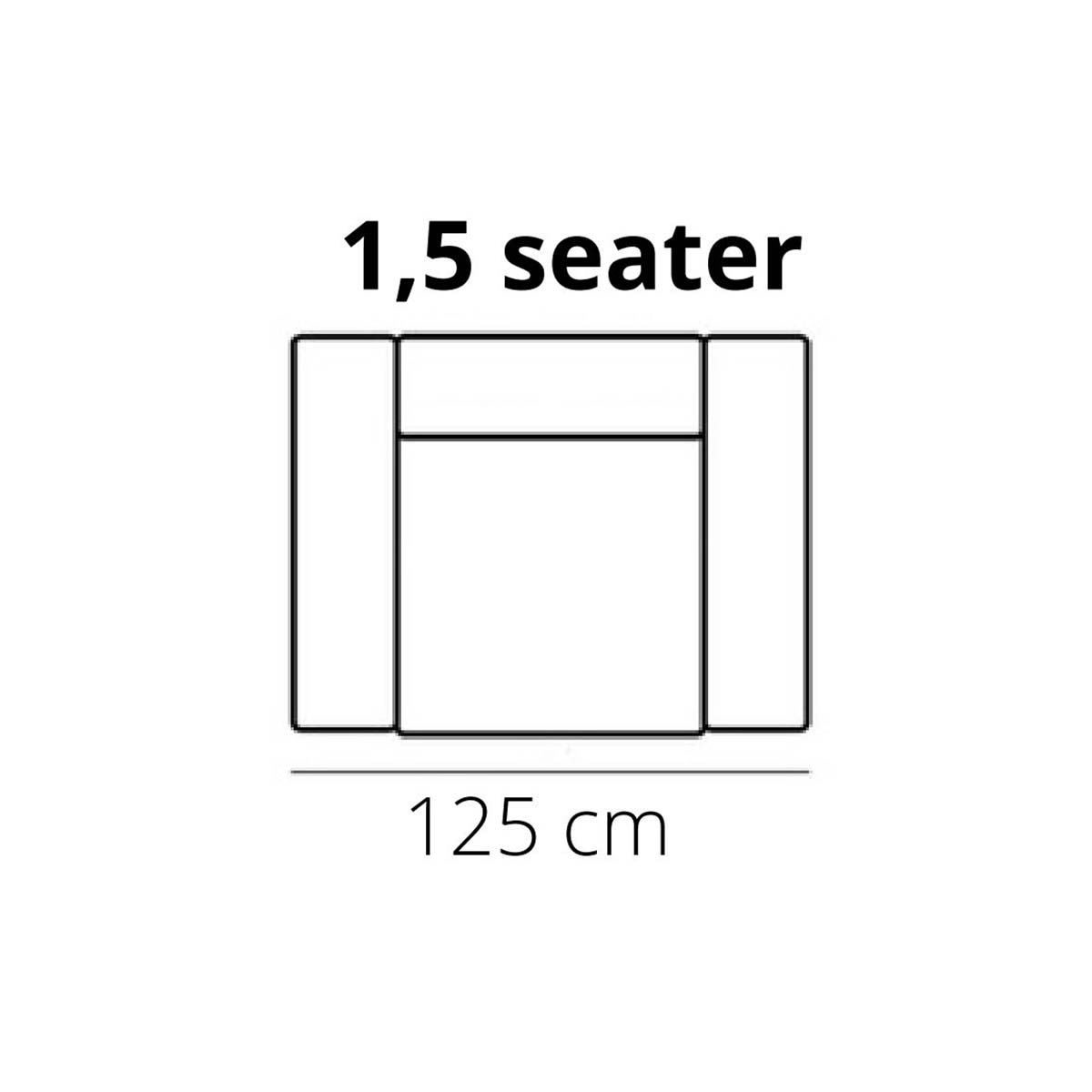 Het Anker Sofa Whisper in Leder Africa - Loveseat - Breite 125cm - Sofa Leder