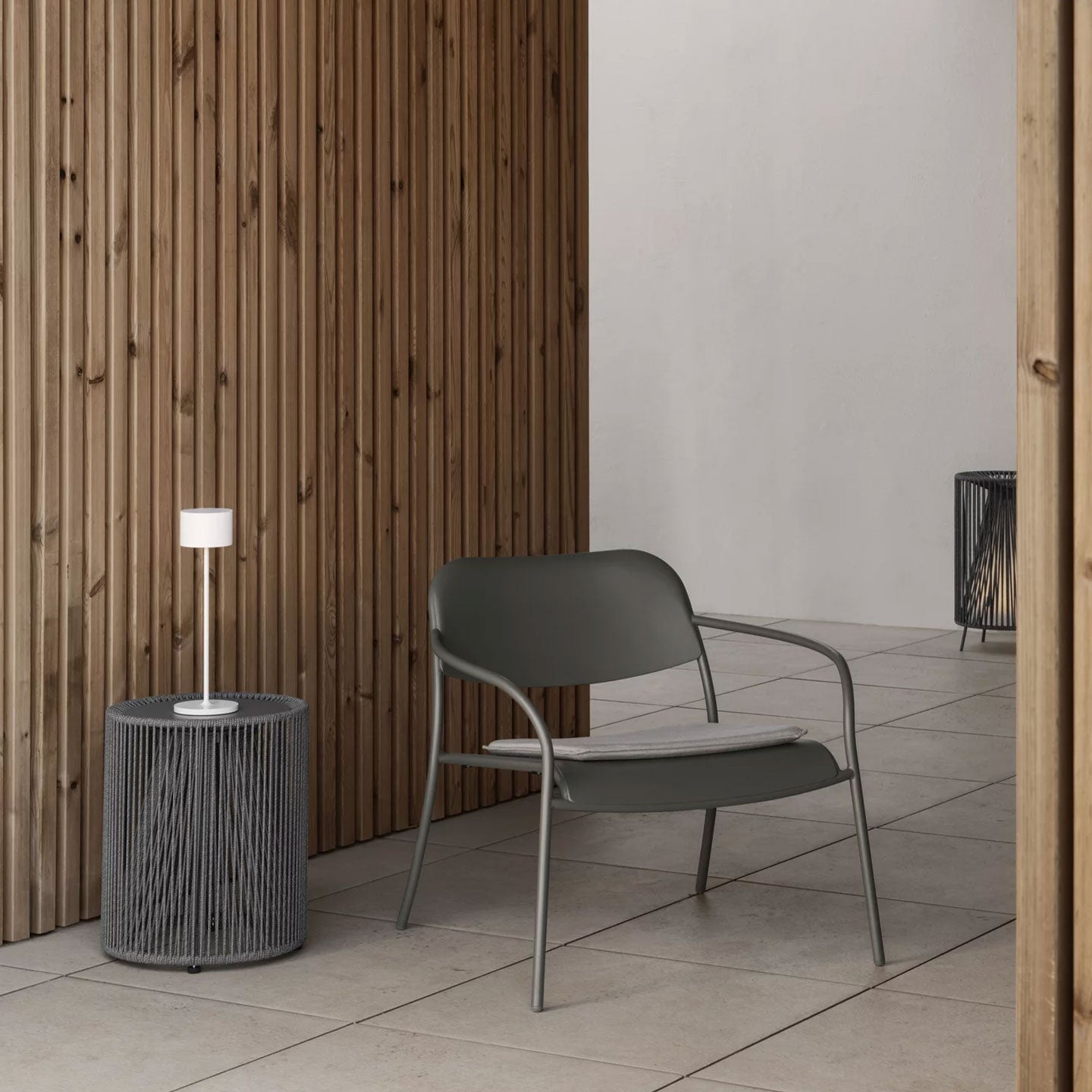 Outdoor Stuhl YUA in Stahl - Stuhl Stahl