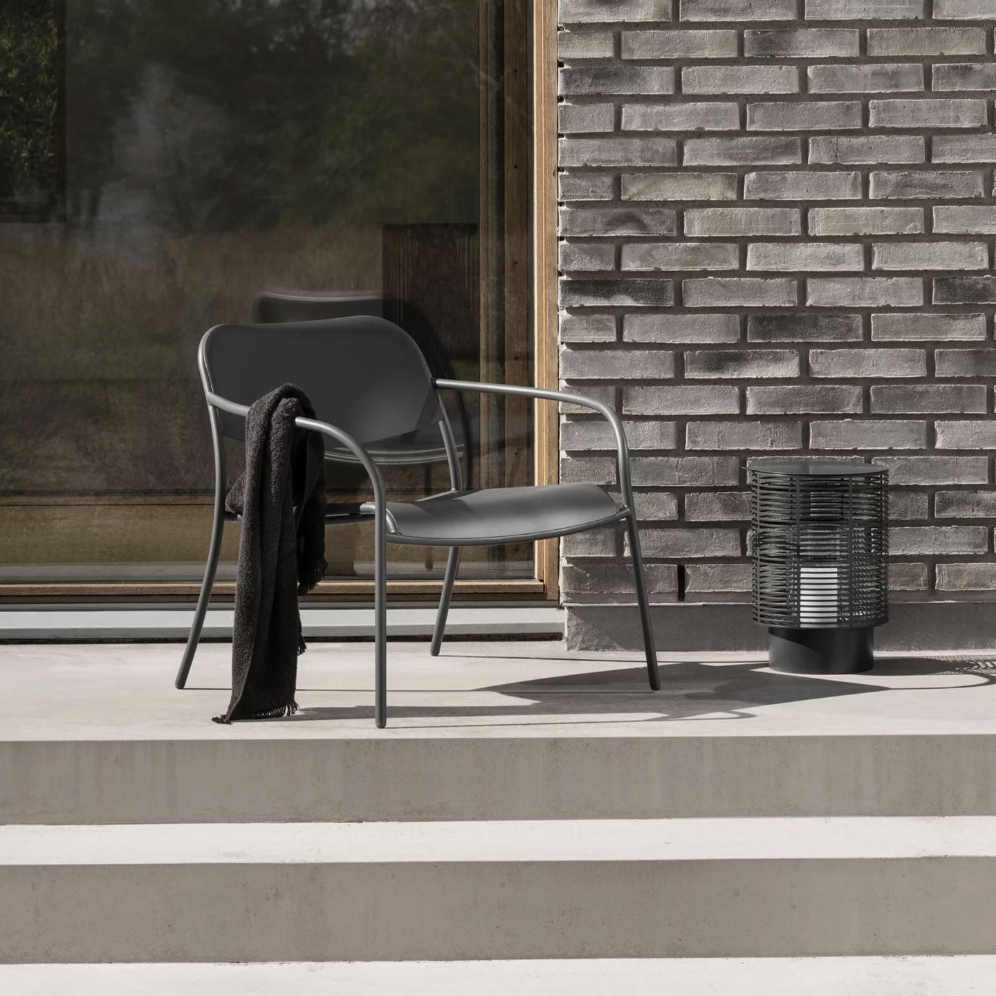 Outdoor Stuhl YUA in Stahl - Stuhl Stahl