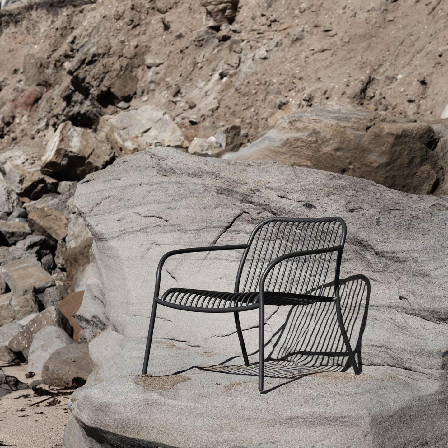 Outdoor Stuhl YUA WIRE in Stahl - Stuhl Stahl