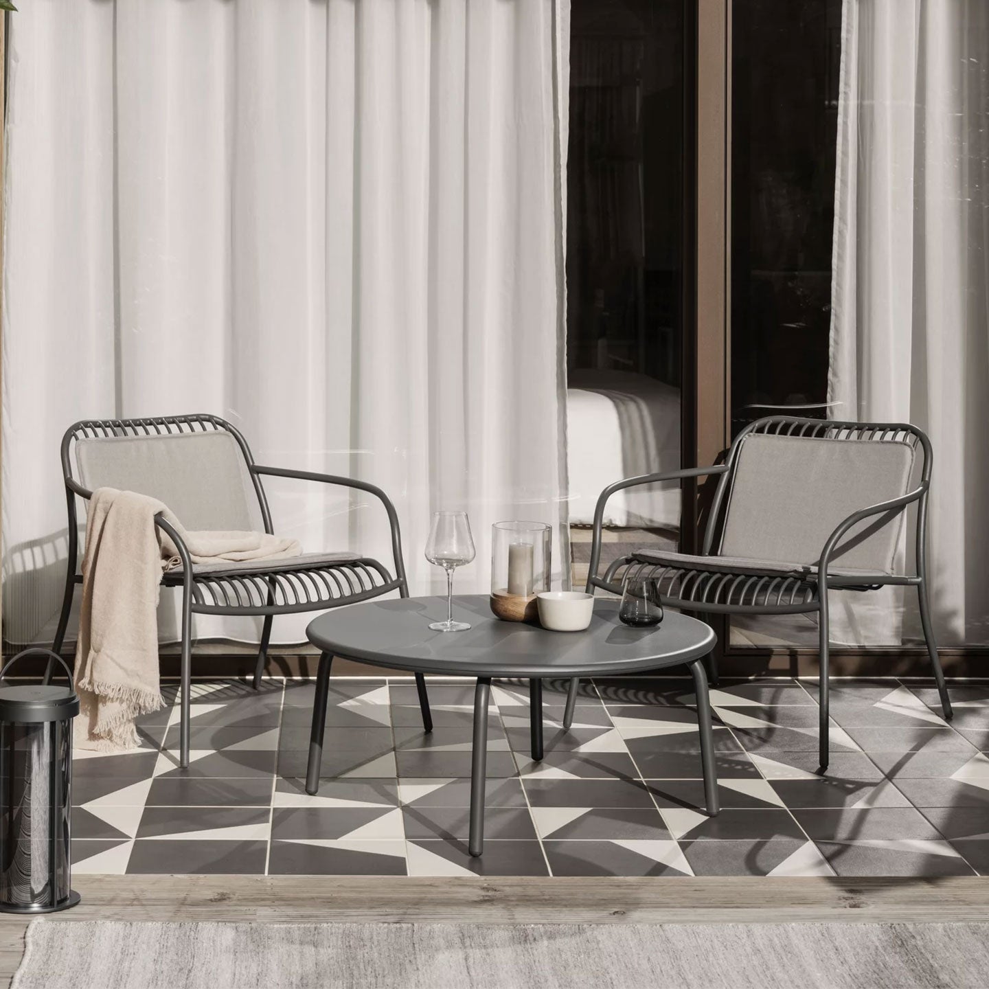 Outdoor Stuhl YUA WIRE in Stahl - Stuhl Stahl