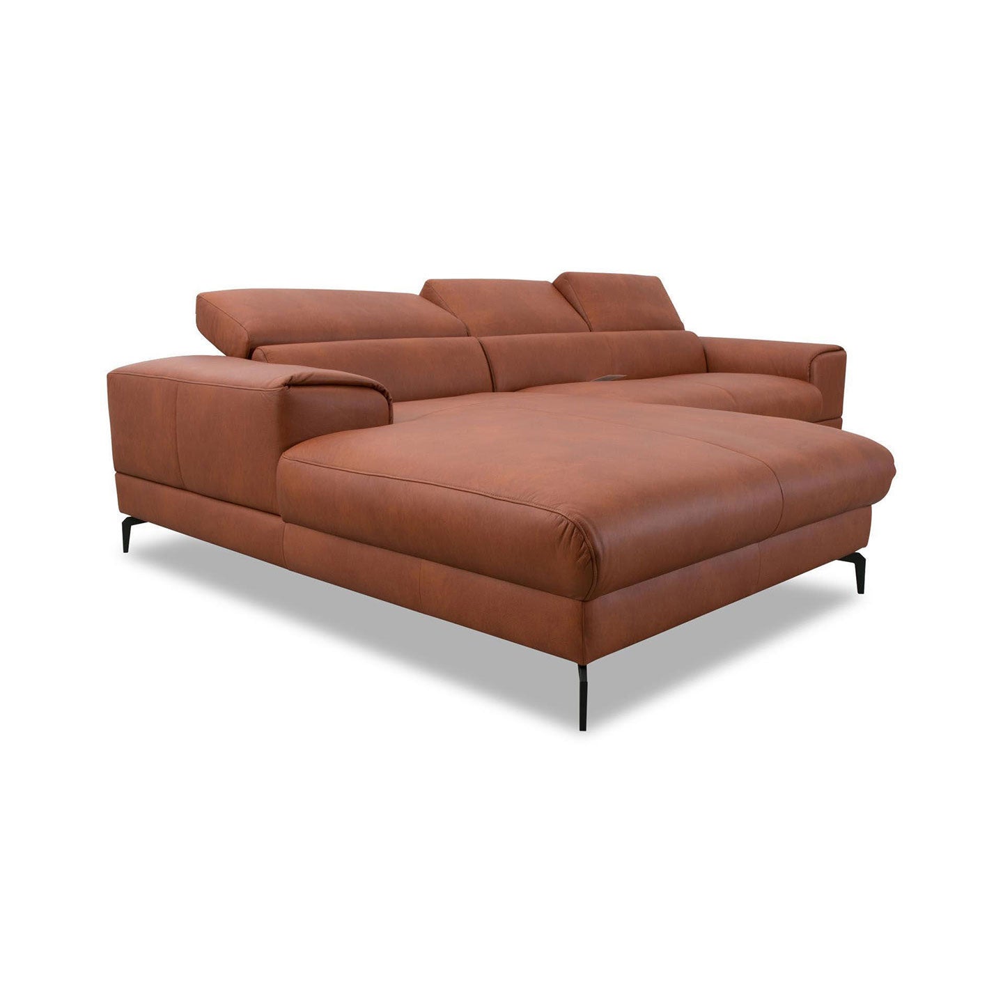 Piedroo 21106 in Leder Z69 kurkuma vorstehend links - Ecksofa Leder