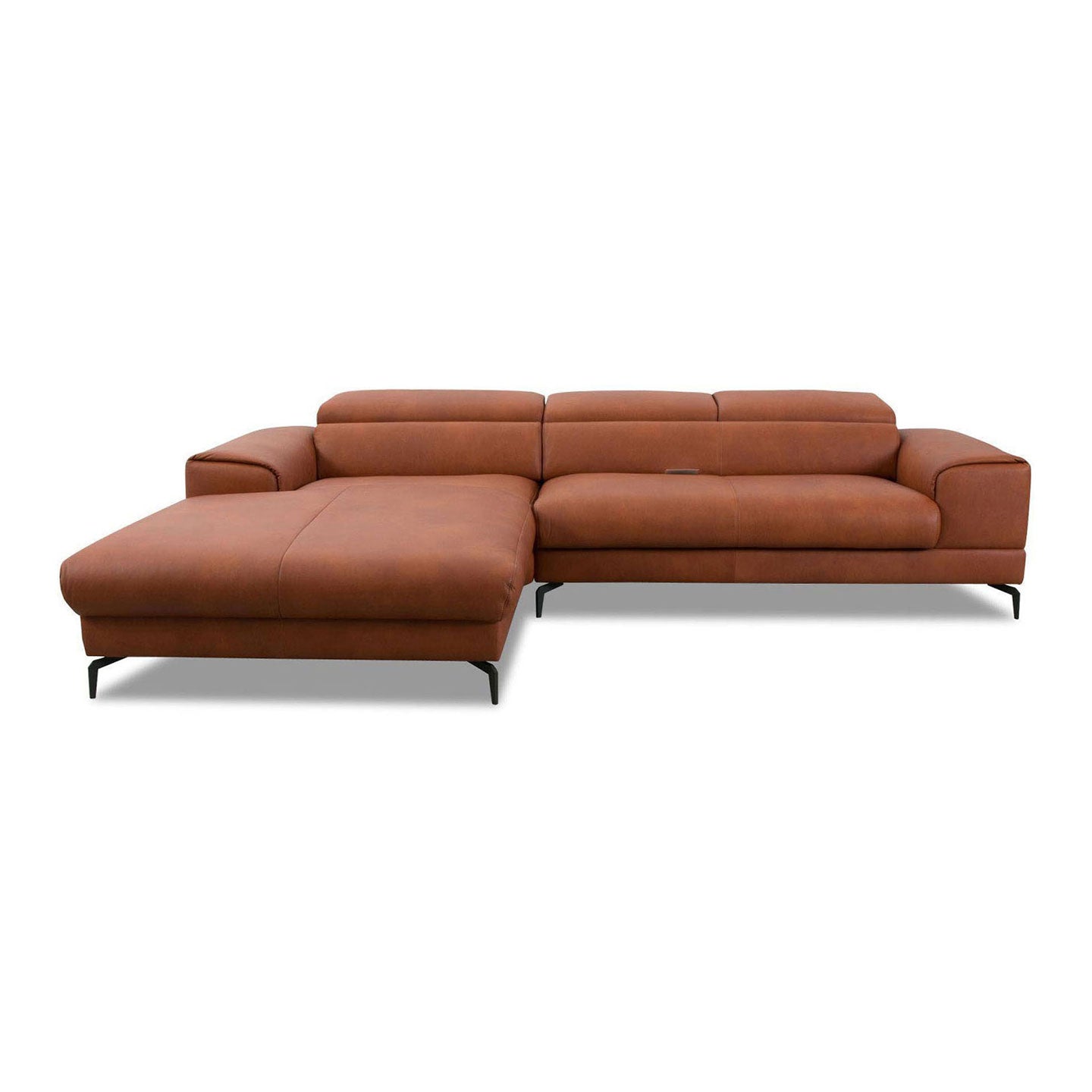 Piedroo 21106 in Leder Z69 kurkuma vorstehend links - Ecksofa Leder