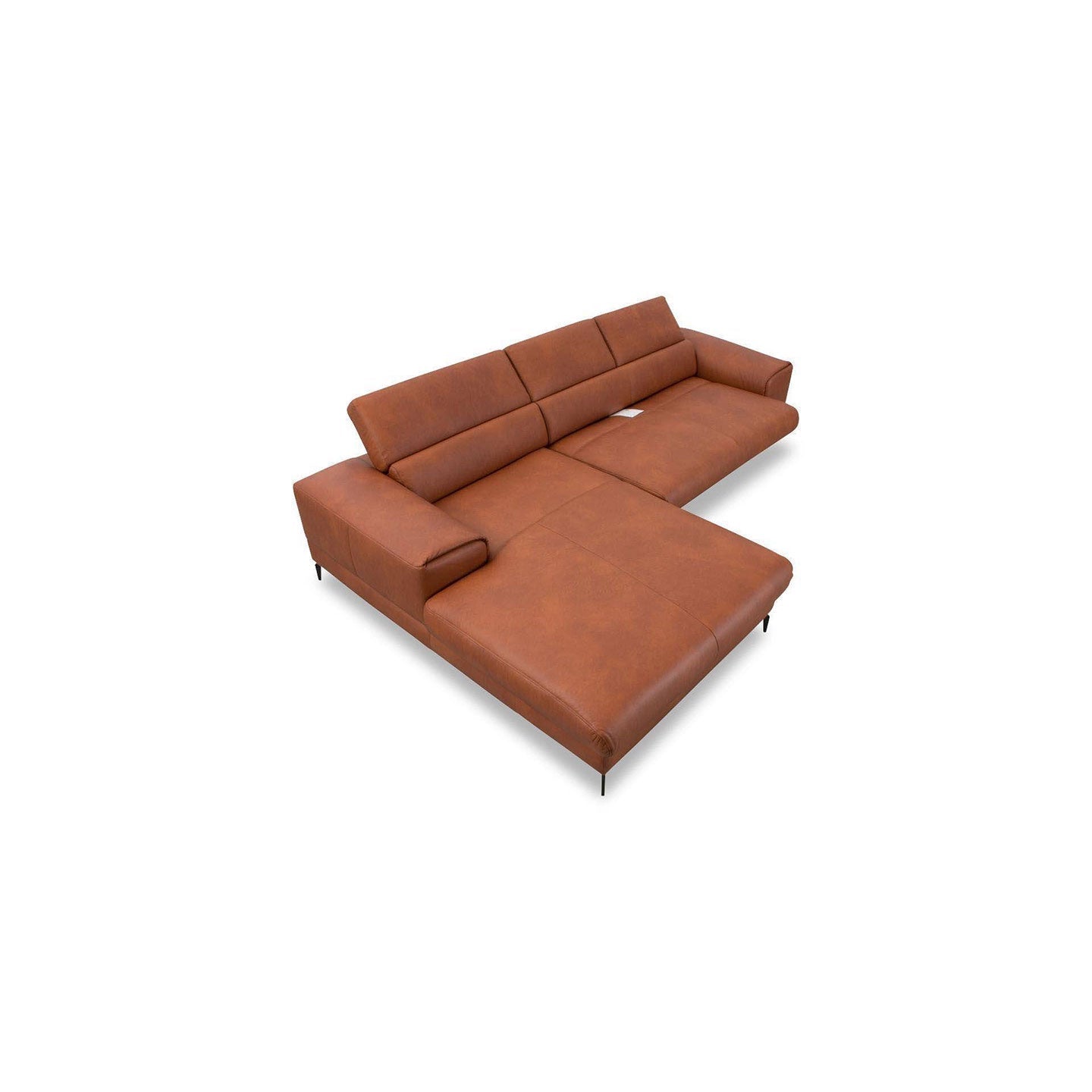 Piedroo 21106 in Leder Z69 kurkuma vorstehend links - Ecksofa Leder