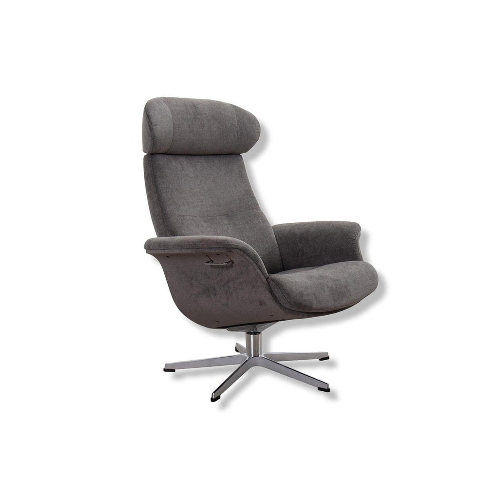 Sessel Time Out in Stoff Velvety mole - Relaxsessel Stoff