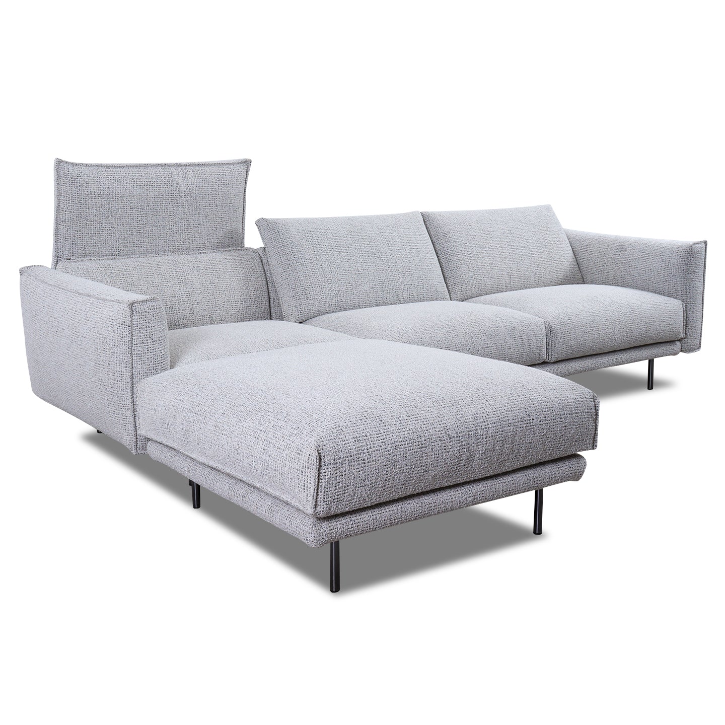 Sofa REVIVE in Stoff Catra Collection 80 hellgrau - Sofa Stoff