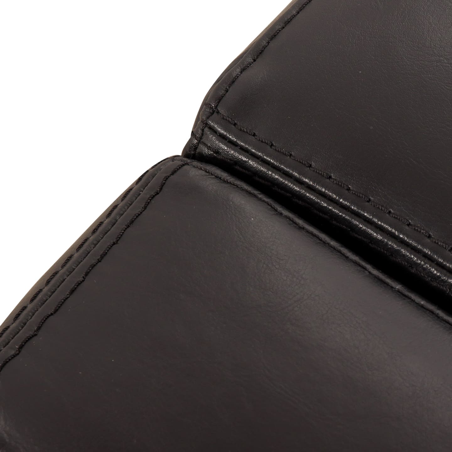 Sofagarnitur BLOK in Leder Bycast schwarz - Sofa Leder