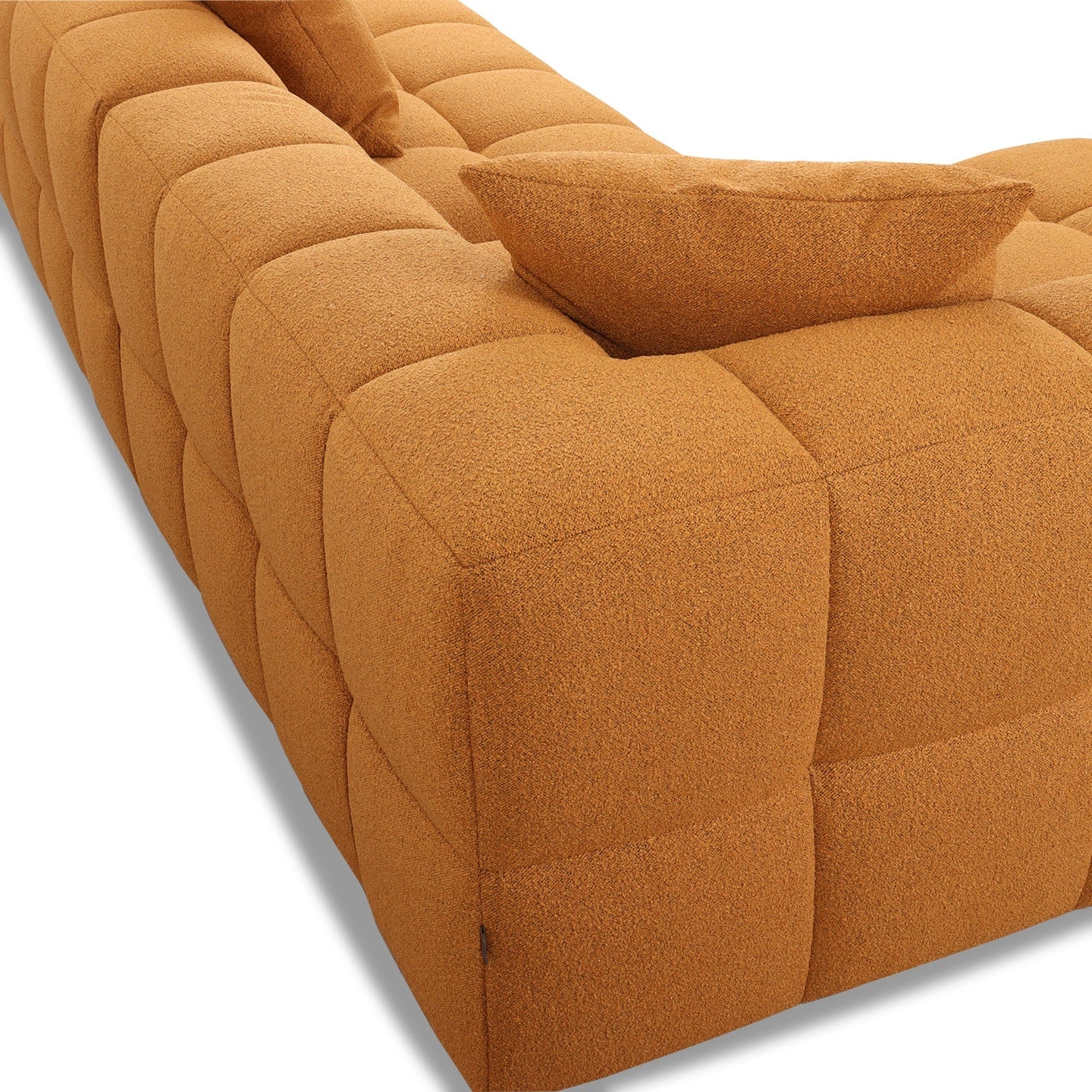 Softform BUBBLE Sofa in Stoff Loop Farbe inca gold - Ecksofa Stoff