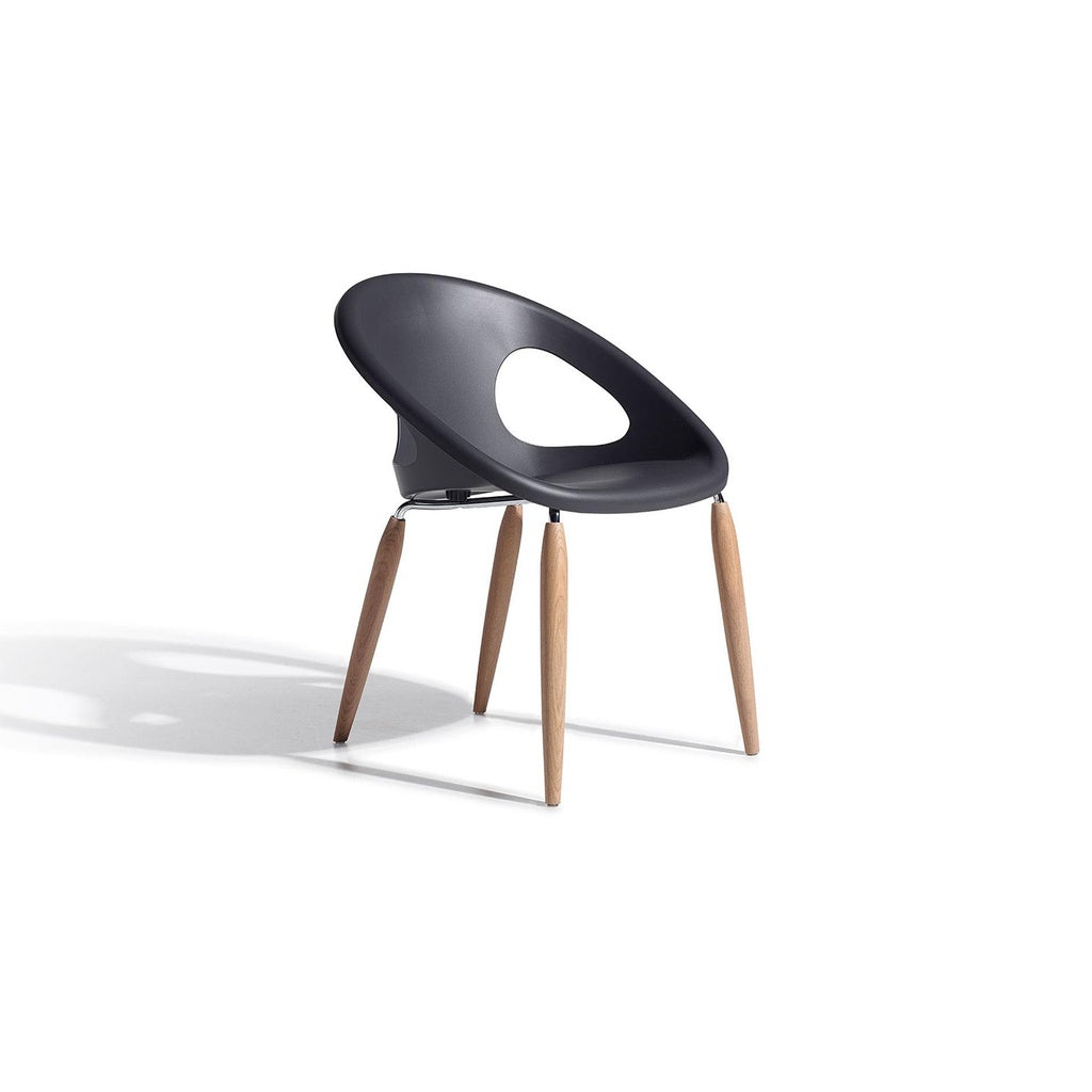 Stuhl Natural Drop 2826 2er Set - anthracite - Stuhl Kunststoff