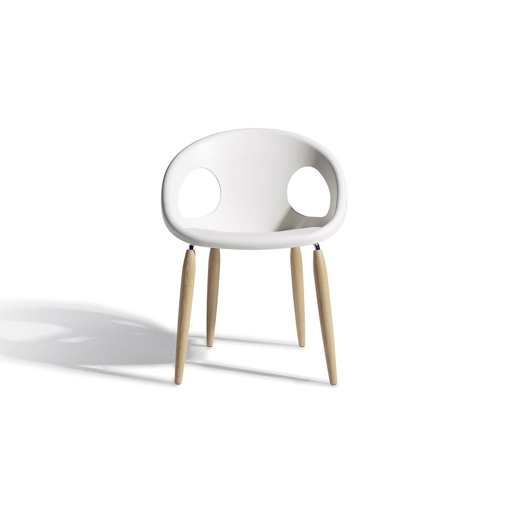 Stuhl Natural Drop 2826 2er Set - linen - Stuhl Kunststoff