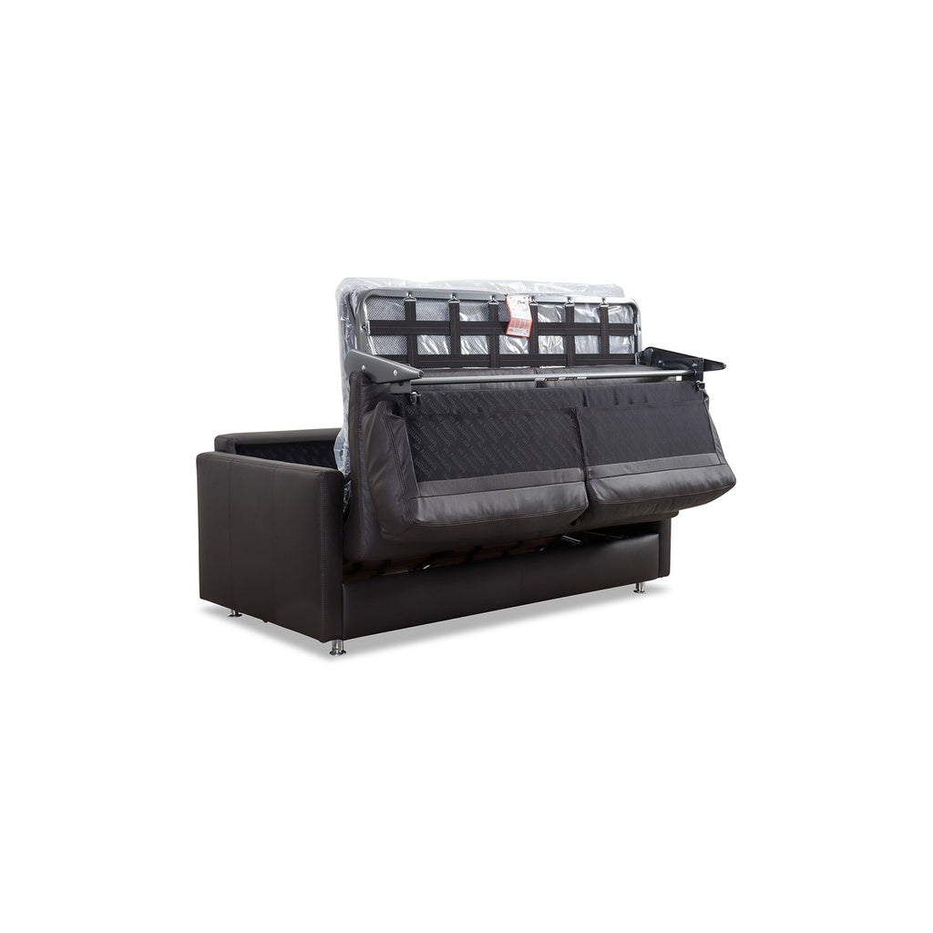Schlafsofa SOGNARE LF140cm in Leder Semalin marron - Schlafsofa Leder