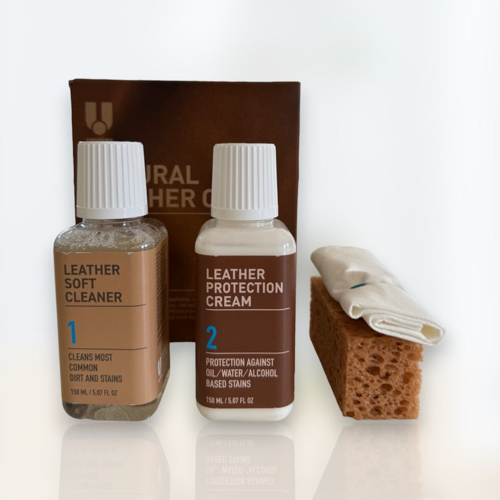 Uniters - Lederpflege Set für Anilin Leder 2x150ml - Zubehör