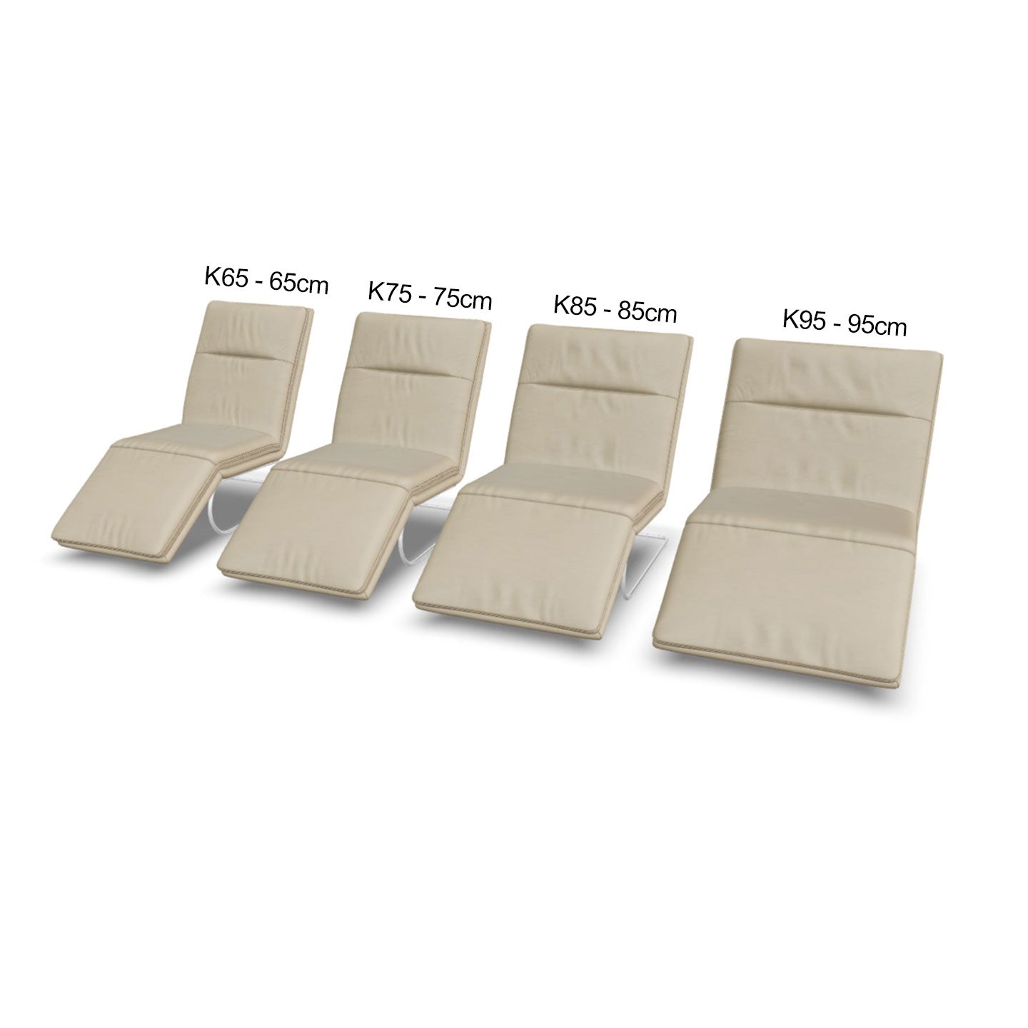 Willi Schillig Liege 47000 Daily Dreams in Leder konfigurierbar - K65 Liege mit flexibler Kopfstütze - Liege Leder