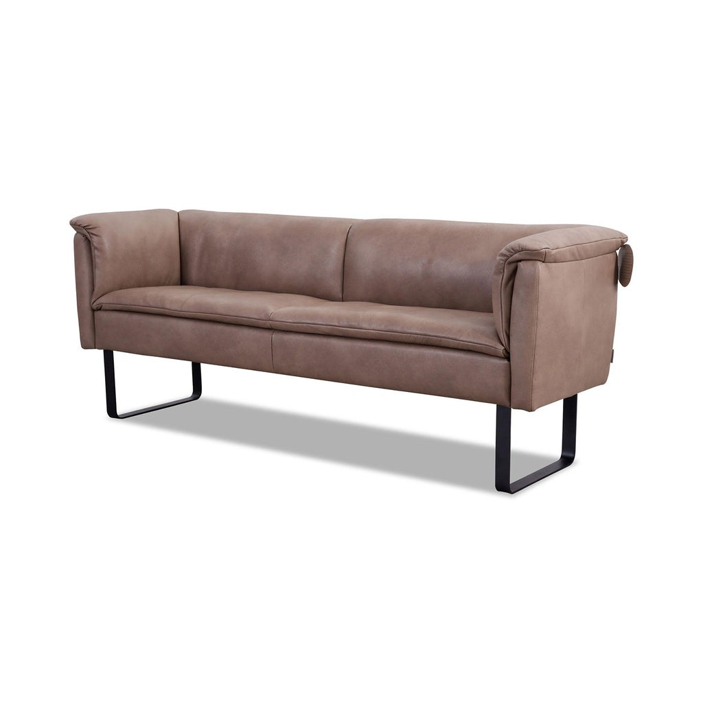 Sitzbank 11752 Lounge Breite 218cm in Leder Z75 sand - Sitzbank