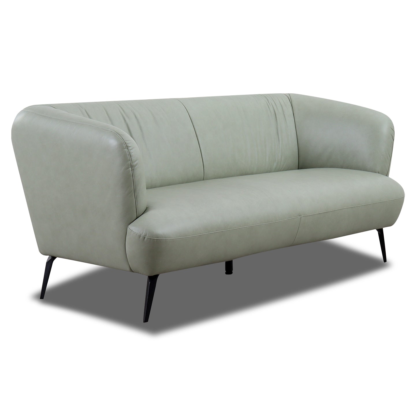 Willi Schillig Sofa 12342 ELLA in in Leder Z74 green tea - Sofa Leder