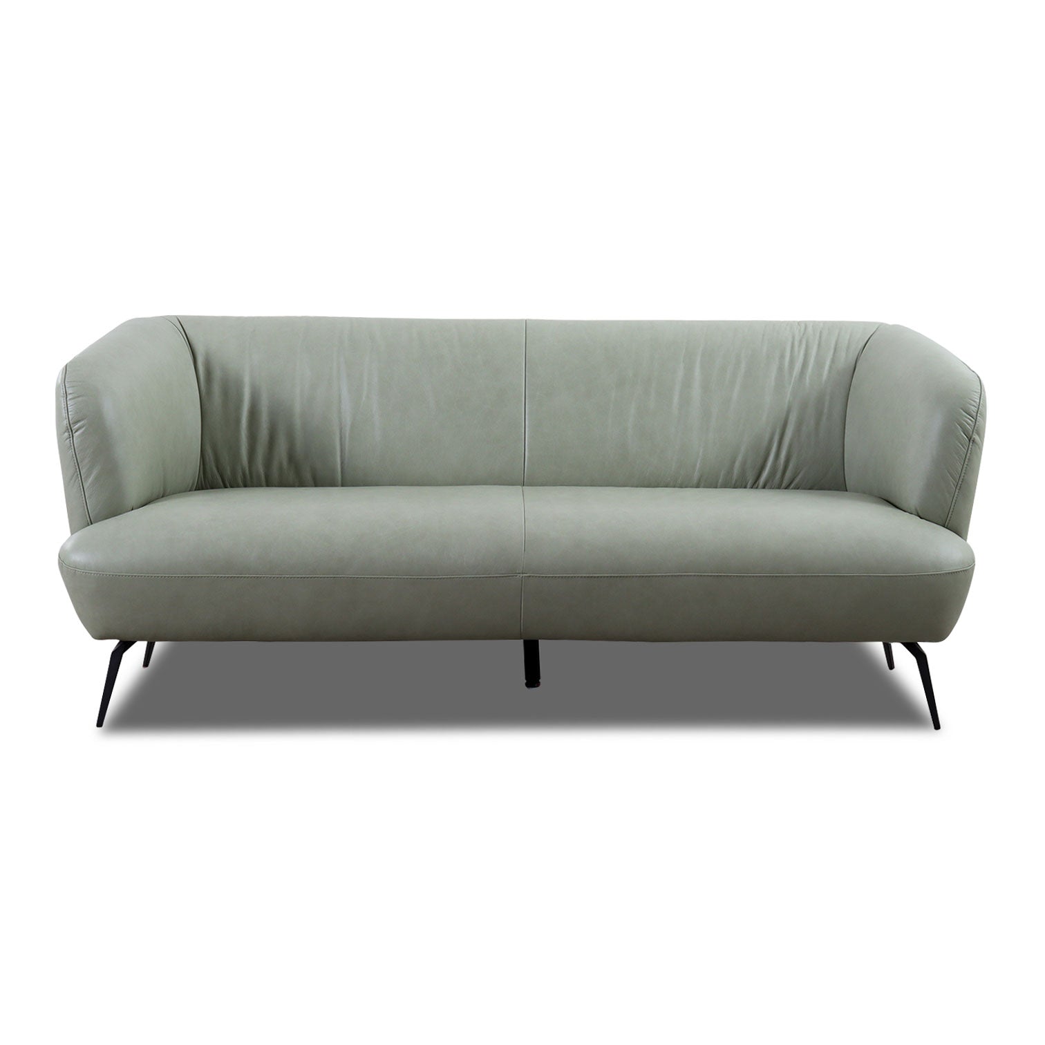 Willi Schillig Sofa 12342 ELLA in in Leder Z74 green tea - Sofa Leder