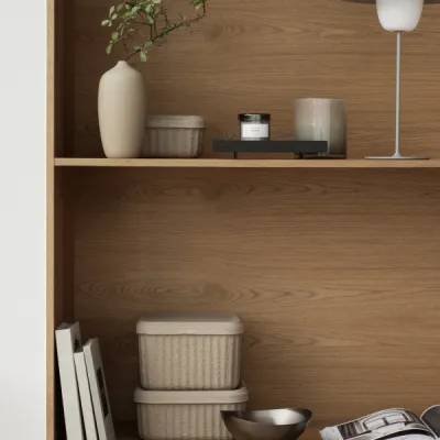 Tablett -ABENTO- Oak S Black Größe S
