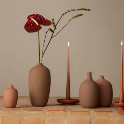 Vase CEOLA Satellite 25 cm Indian Tan Höhe 25 cm