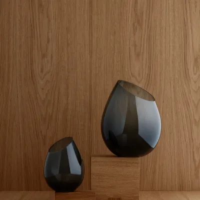 Vase -DROP- Smoke 19cm Smoke