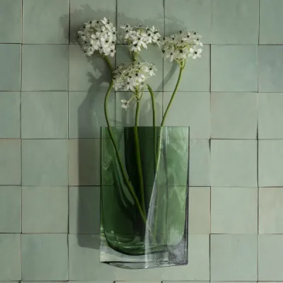 Vase -DUASIS- Clear S Agave Green - Größe M