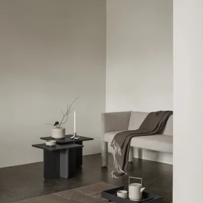 ENGAWA Beistelltisch (Oak, S) Black - Größe M