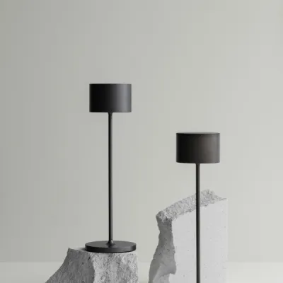 FAROL Mobile LED-Tischleuchte Gunmetal