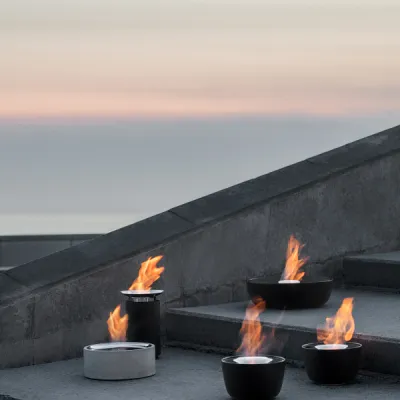 FUOCO Gel-Feuerstelle 32.5cm Black