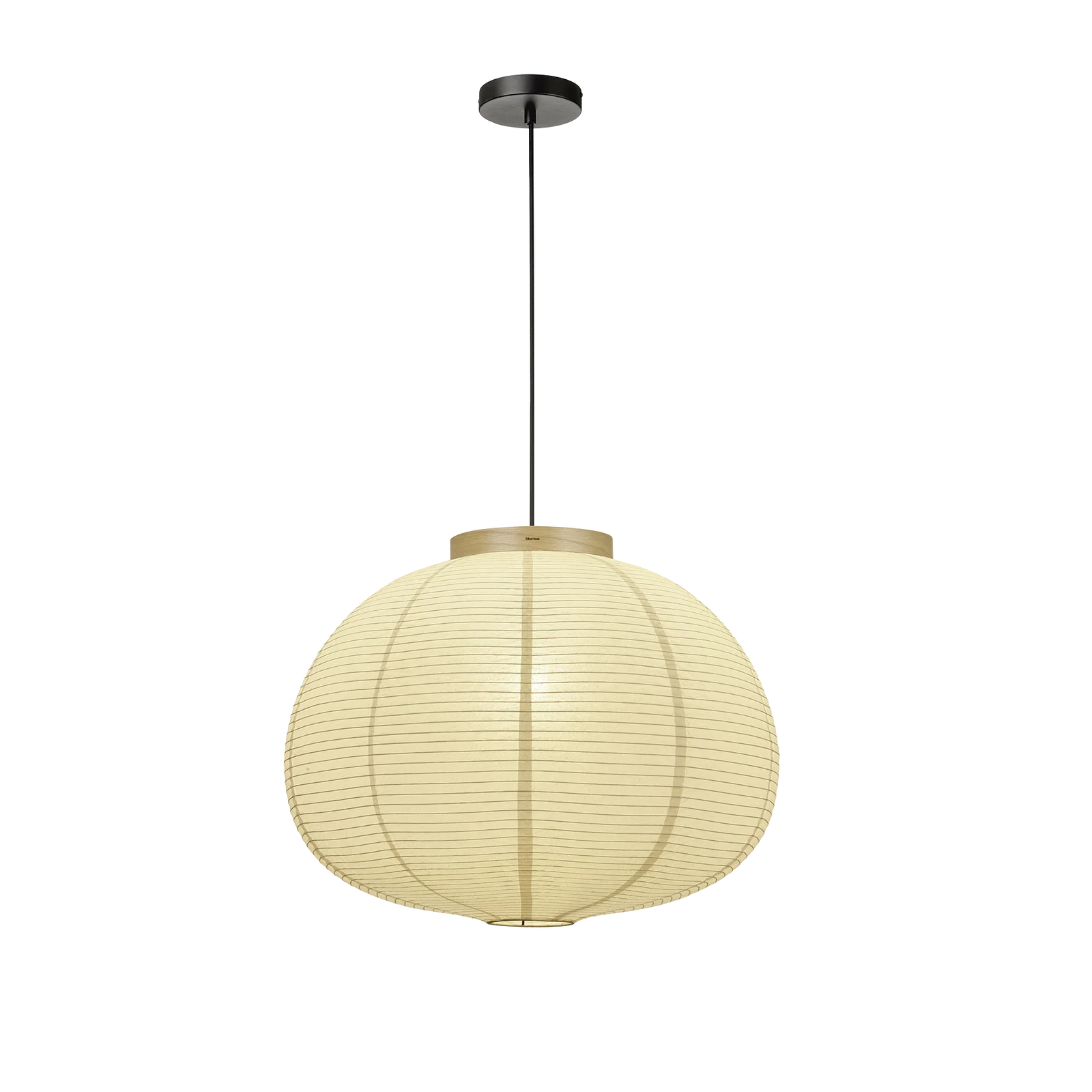 KAMI Reispapier Hängeleuchte 60cm Oak