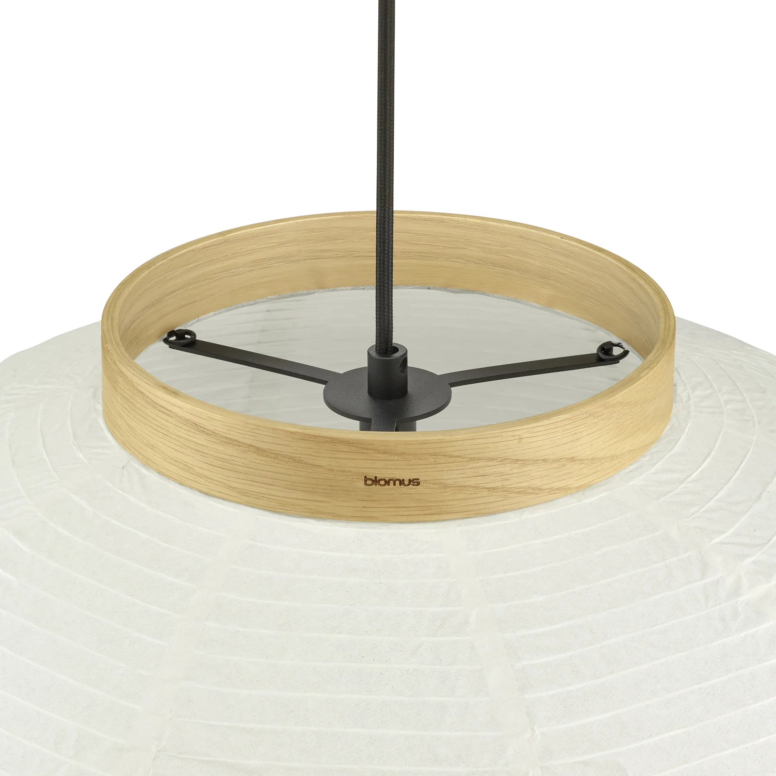 KAMI Reispapier Hängeleuchte 60cm Oak