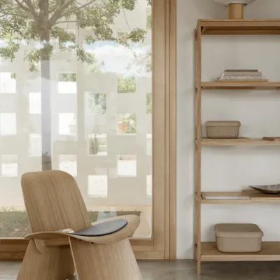 KAMI Reispapier-Tischleuchte M Oak