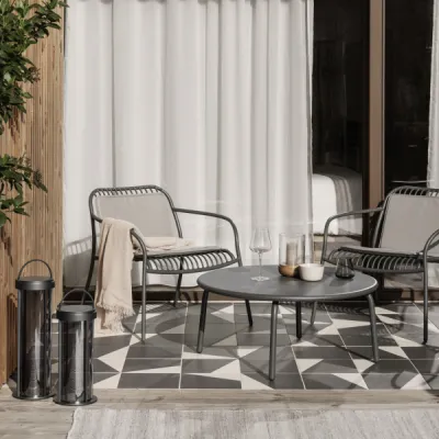 Outdoor Teppich -KIVA- Beige Melange M Cloud Melange - Größe S