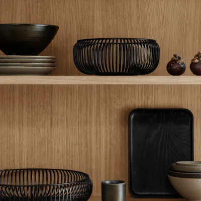 Serviertablett OKU Oak S Black - Größe M