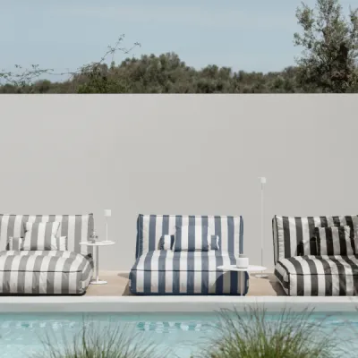 Outdoor-Kissen -STAY- 45x45cm Lily White/Key Largo - Größe 45 x 45 cm