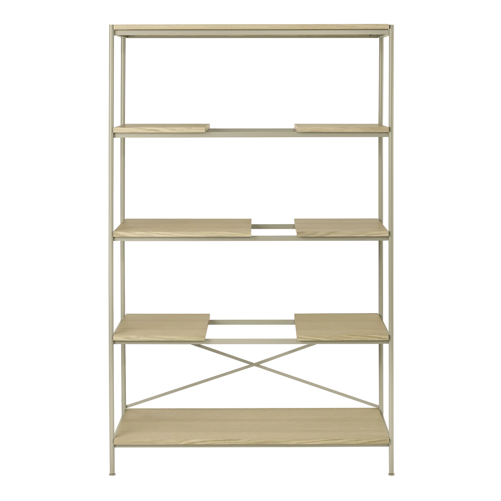 SUKOYA Metallregal (Weiß geölt, S) Nomad, natürlich geölt - Größe L, 104 x 170 cm