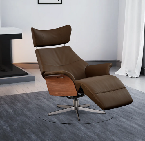 Bild 1 in Galerieansicht laden. Conform Relaxsessel Air mit Fußstütze in Leder Fantasy