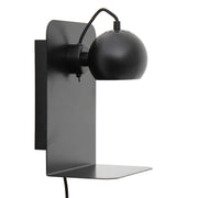 Wandleuchte BALL USB Ø 12cm - schwarz matt - Wandleuchte