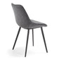 2er Set Stuhl ADAM in Stoff graphite - Sitzdesign