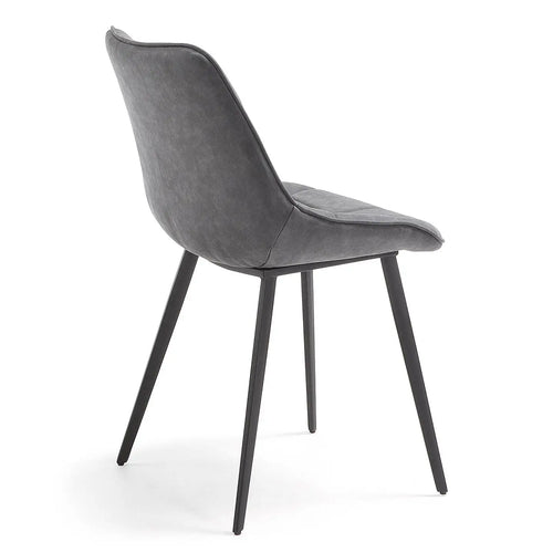 Bild 1 in Galerieansicht laden. 2er Set Stuhl ADAM in Stoff graphite - Sitzdesign
